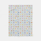 Sesamstraße | Alphabet - Buchstaben Fleecedecke (Vorderseite)