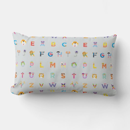 Sesamstraße | Alphabet - Buchstaben Lendenkissen (Vorderseite)