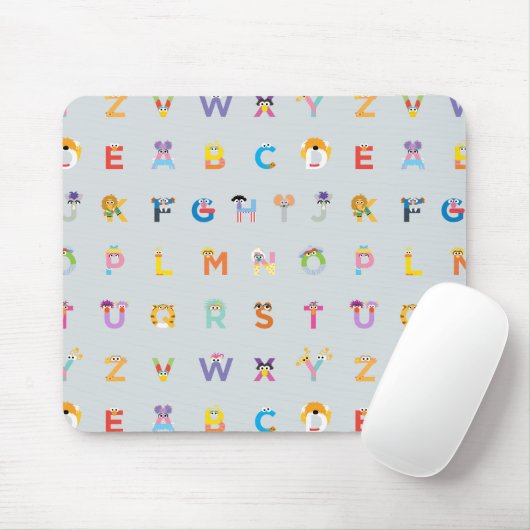 Sesamstraße | Alphabet - Buchstaben Mousepad (Mit Mouse)