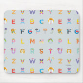 Sesamstraße | Alphabet - Buchstaben Mousepad (Vorne)