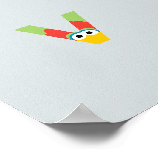 Sesamstraße | Alphabet - Buchstaben Poster (Ecke)