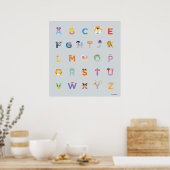 Sesamstraße | Alphabet - Buchstaben Poster (Küche)