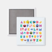 Sesamstraße Alphabet Magnet (Vorderseite/Rückseite)