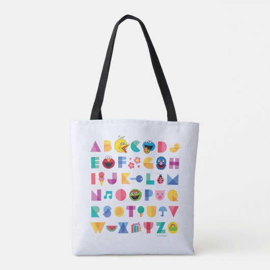 Sesamstraße Alphabet Tasche (Rückseite)