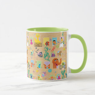 Sesamstraße Apartment-Fenster-Muster Tasse