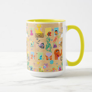 Sesamstraße Apartment-Fenster-Muster Tasse