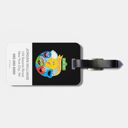 Sesamstraße Art Gepäckanhänger (Rückseite horizontal)