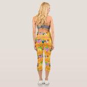 Sesamstraße Autumn Leaves Pattern Capri Leggings (Rückseite)