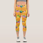 Sesamstraße Autumn Leaves Pattern Capri Leggings (Vorderseite)