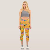 Sesamstraße Autumn Leaves Pattern Capri Leggings (Vorderseite)