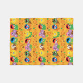 Sesamstraße Autumn Leaves Pattern Fleecedecke (Vorderseite (Horizontal))