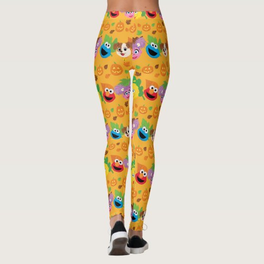 Sesamstraße Autumn Leaves Pattern Leggings (Rückseite)