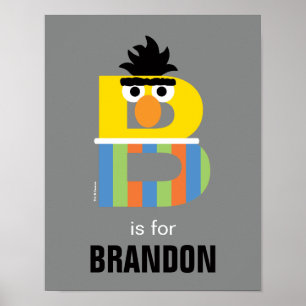 Sesamstraße B ist für Bert Poster
