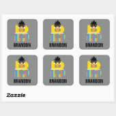 Sesamstraße | B ist für Bert Quadratischer Aufkleber (Blatt)