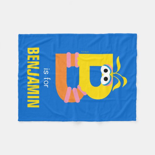 Sesamstraße | B ist für Big Bird Fleecedecke (Vorderseite (Horizontal))
