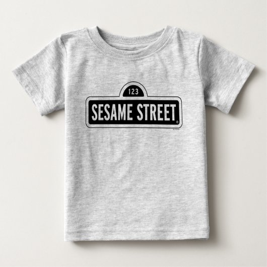 Sesamstraße | B&W-Logo Baby T-shirt (Vorderseite)