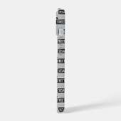 Sesamstraße | B&W-Logo iPhone 15 Hülle (Linke Seite)