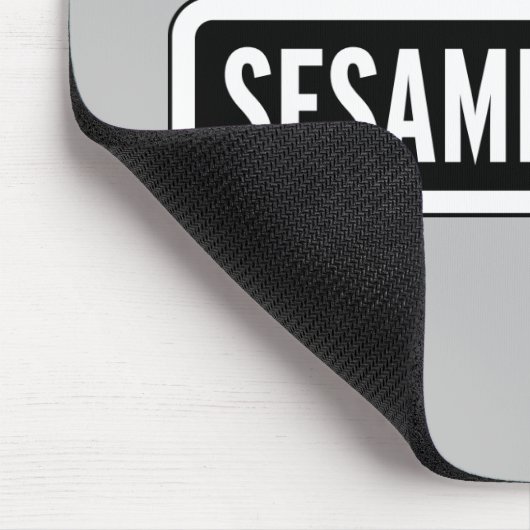 Sesamstraße | B&W-Logo Mousepad (Ecke)
