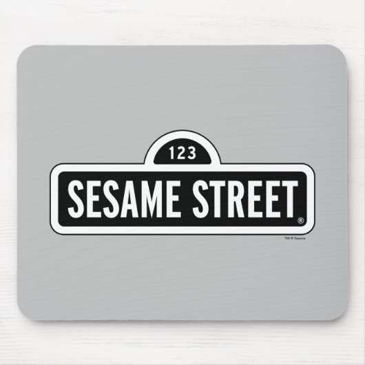 Sesamstraße | B&W-Logo Mousepad (Vorne)