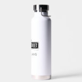 Sesamstraße | B&W-Logo | Name hinzufügen Trinkflasche (Links)