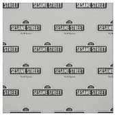 Sesamstraße | B&W-Logo Stoff (Muster)