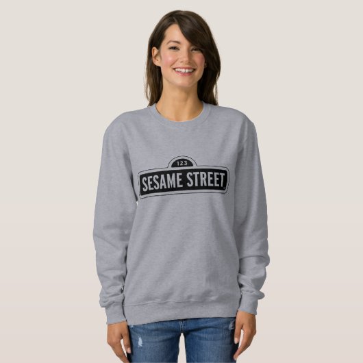 Sesamstraße | B&W-Logo Sweatshirt (Vorne ganz)