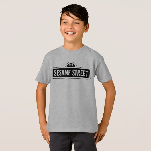 Sesamstraße | B&W-Logo T-Shirt (Vorne ganz)