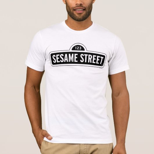 Sesamstraße | B&W-Logo T-Shirt (Vorderseite)