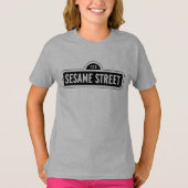 Sesamstraße | B&W-Logo T-Shirt (Vorderseite)