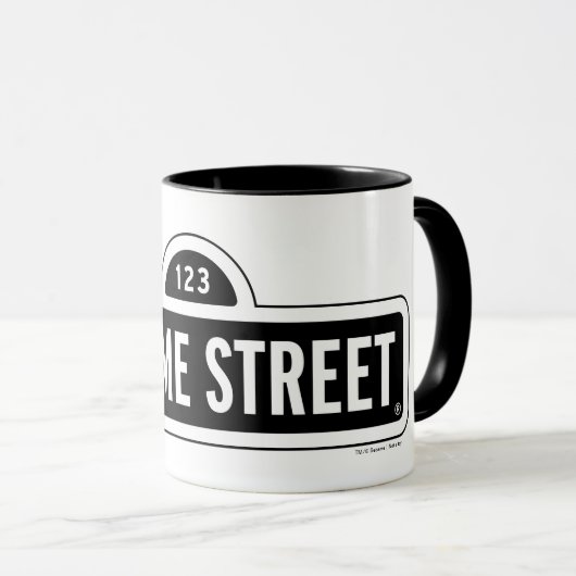 Sesamstraße | B&W-Logo Tasse (VorderseiteRechts)