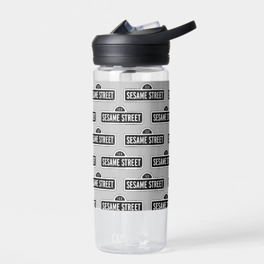 Sesamstraße | B&W-Logo Trinkflasche (Links)