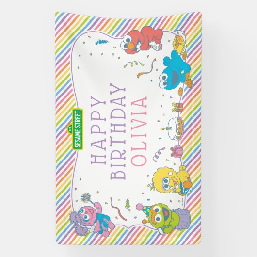 Sesamstraße | Baby's First Birthday Banner (Vertikal)
