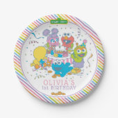 Sesamstraße | Baby's First Birthday Pappteller (Vorderseite)