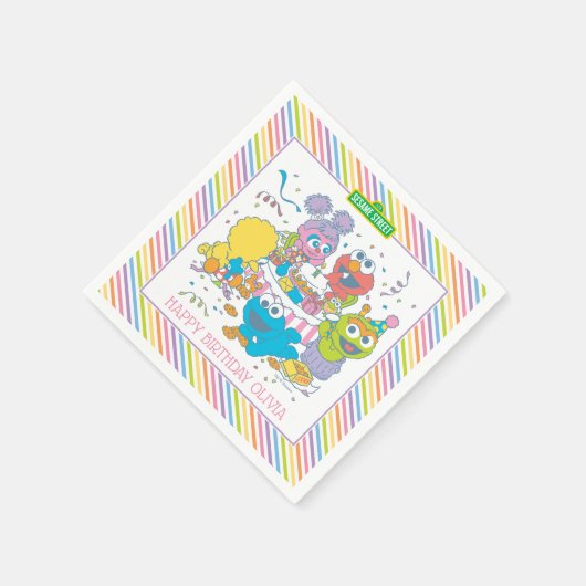 Sesamstraße | Baby's First Birthday Serviette (Ecke)