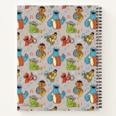 Sesamstraße Band Grau Muster Notizblock (Rückseite)