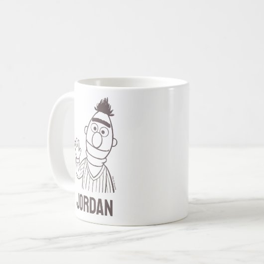 Sesamstraße | Bert Bright | Name hinzufügen Kaffeetasse (Vorderseite Links)
