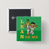 Sesamstraße | Bert & Ernie Lean über mich Button (Vorne & Hinten)