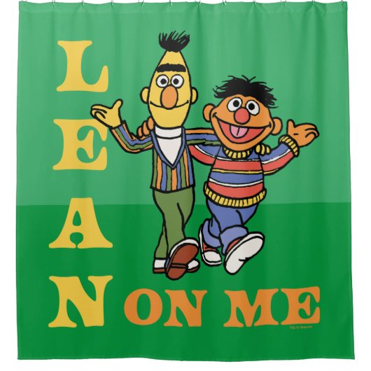 Sesamstraße | Bert & Ernie Lean über mich Duschvorhang (Vorderseite)