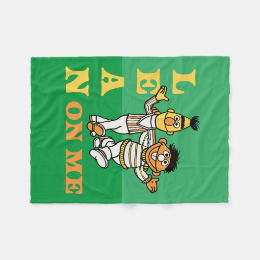 Sesamstraße | Bert & Ernie Lean über mich Fleecedecke (Vorderseite (Horizontal))