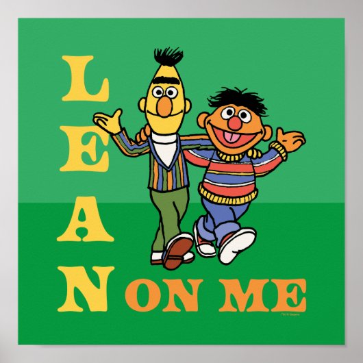 Sesamstraße | Bert & Ernie Lean über mich Poster (Vorne)