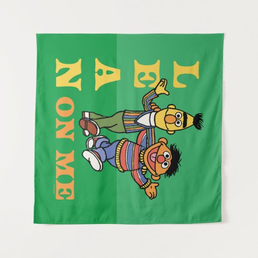 Sesamstraße | Bert & Ernie Lean über mich Wandteppich (Vorderseite (Horizontal))