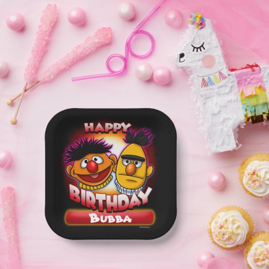 Sesamstraße | Bert & Ernie Themed Geburtstag Pappteller (Party)