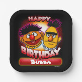 Sesamstraße | Bert & Ernie Themed Geburtstag Pappteller (Vorderseite)