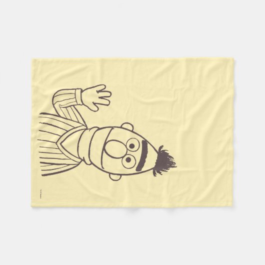 Sesamstraße | Bert Fleecedecke (Vorderseite (Horizontal))