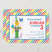 Sesamstraße | Bert Striped Geburtstag Einladung (Vorne/Hinten)