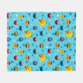 Sesamstraße | Best Friends Star Pattern Fleecedecke (Vorderseite (Horizontal))