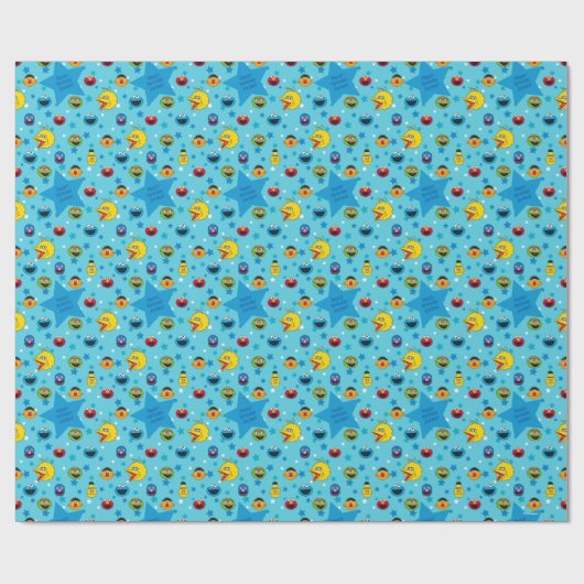 Sesamstraße| Best Friends Star Pattern Geschenkpapier (Flach)