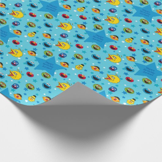 Sesamstraße| Best Friends Star Pattern Geschenkpapier (Ecke)