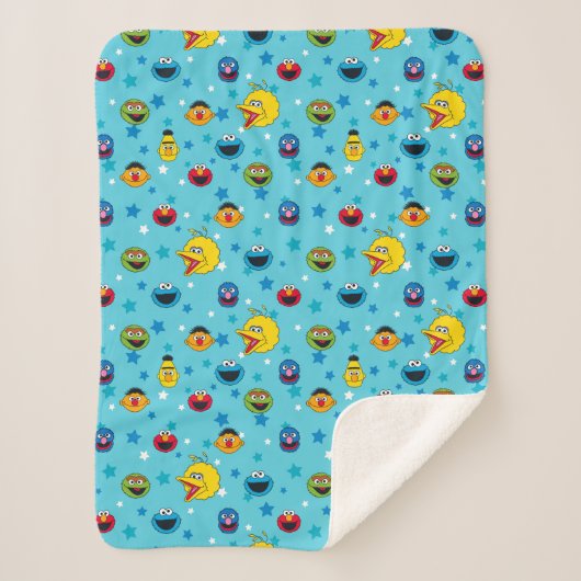 Sesamstraße | Best Friends Star Pattern Sherpadecke (Vorderseite)