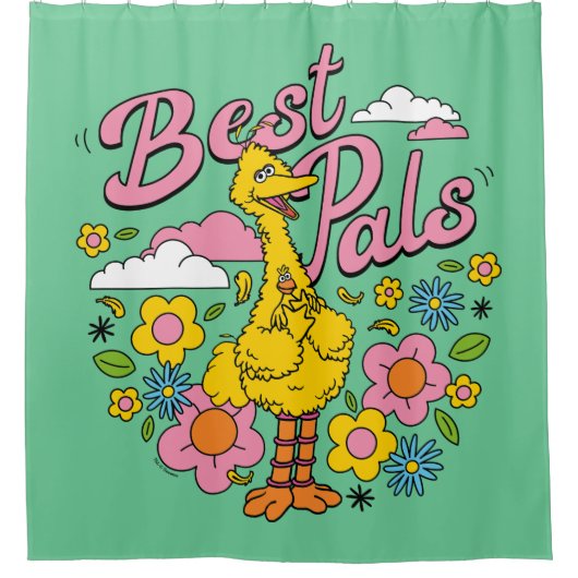 Sesamstraße | Best Yellow Bird Pals Duschvorhang (Vorderseite)
